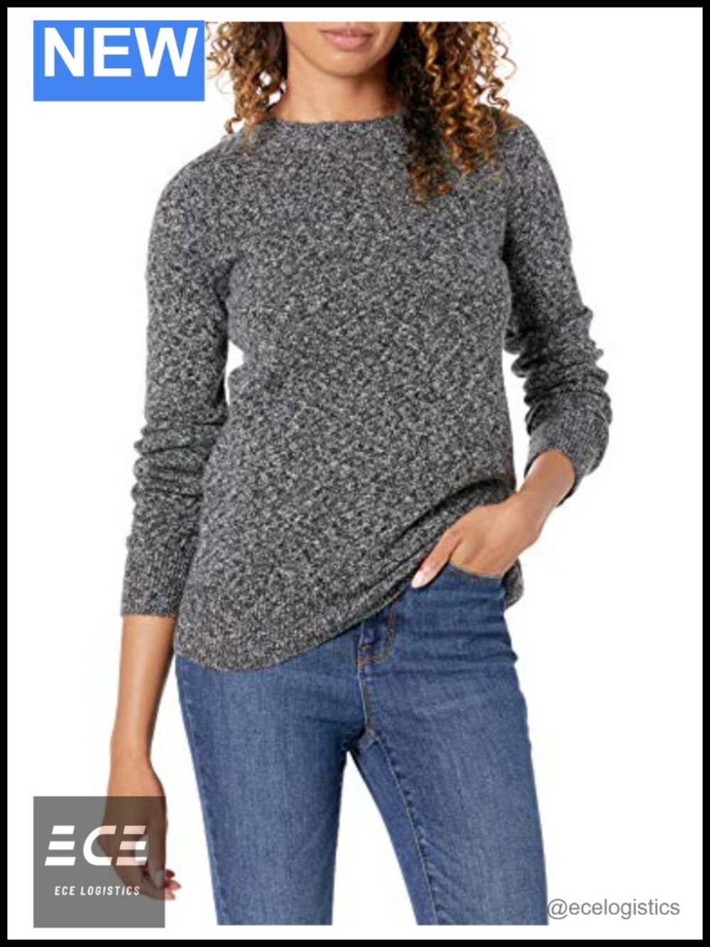 Women's Crewneck Long Sleeve Classic Fit Soft Touch Pullover Sweater